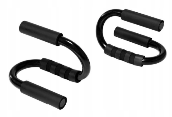 Liegestützgriffe Push Up Bar Metal Black